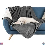 Petmaker Large Dark Gray Reversible Waterproof Blanket For Couch, Car, Bed. Fixed Price $62.98.