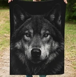 Wolf Velveteen Blanket Plush Cozy Throw Animal Art. Fixed Price $34.24.