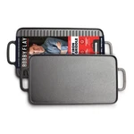 Bobby Flay Greenpan Cast Iron Reversible Grill Griddle 16.5 X 9.5 Preseasoned. Fixed Price $62.24.