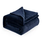 Fleece Blanket Queen Size 90X90 Lightweight Plush Navy Bedsure Gentlesoft Blue. Fixed Price $51.99.