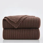 Douceur Brown Throw For Couch, Soft Chunky Cable Knit Blanket, .... Fixed Price $65.91.