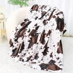 Soft Blanket For Women Men, Brown White Warm Cozy Fleece Throws Cou.... Fixed Price $21.86.