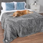 Petami Fluffy Fleece Cat And Dog Throw Blanket, Gray, X-large. Fixed Price $21.00.
