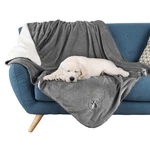 Large Waterproof Dog Blanket Gray Reversible Machine Washable Pet Throw 60X50. Fixed Price $17.99.