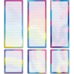 6 Packs Magnetic Notepads For Refrigerator, Grocery List Rainbow. Fixed Price $24.41.
