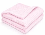 Petami Sherpa Fleece Waterproof Waffle Blanket 40X60 Machine Washable Pink. Fixed Price $24.99.