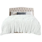 Toonow Extra Soft Fuzzy Faux Fur Blanket Queen Size 78"X90", Reversible Light.... Fixed Price $31.67.