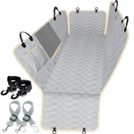 Dog Car Cover Hammock For Backseat Waterproof With Mesh Window Gray Lassie. Fixed Price $43.13.