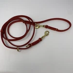 Lwbmg Multi Function Leather Dog Leash - 8FT Genuine X 3/8INCH, Red. Fixed Price $30.00.