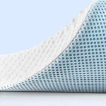 Subrtex 3" Gel-infused Memory Foam Mattress Topper California King White/blue. Fixed Price $162.98.