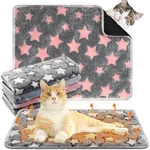 Clysee 4 Pack Self Heating Cat Bed Warming Pad With Removable Cover Ext. Fixed Price $45.88.
