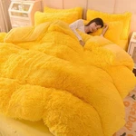 Aetvrni Luxury Plush Shaggy Thick Faux Fur Comforter, Big Heavy Warm Comforte.... Fixed Price $145.99.