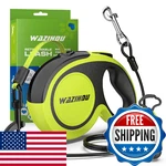 Dog Leash 16.4FT Retractable Heavy Duty Reflective Soft Grip Detachable Poop Bag. Fixed Price $44.98.