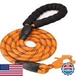 Geit 2/4/5/6FT Dog Heavy Duty Rope Leashes Reflective Nylon Pet Lead. Fixed Price $24.53.
