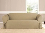 Linen Store Microsuede Furniture Slipcover, Couch Protector Sofa, Taupe. Fixed Price $42.99.