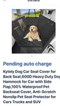 Kytely Upgraded Dog Car Seat Cover Pet For Back - Black. Fixed Price $30.00.