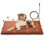 Turbro 35X24 Pet Heating Pad, Electric Heated X-large 35" 24", Brown. Fixed Price $37.17.